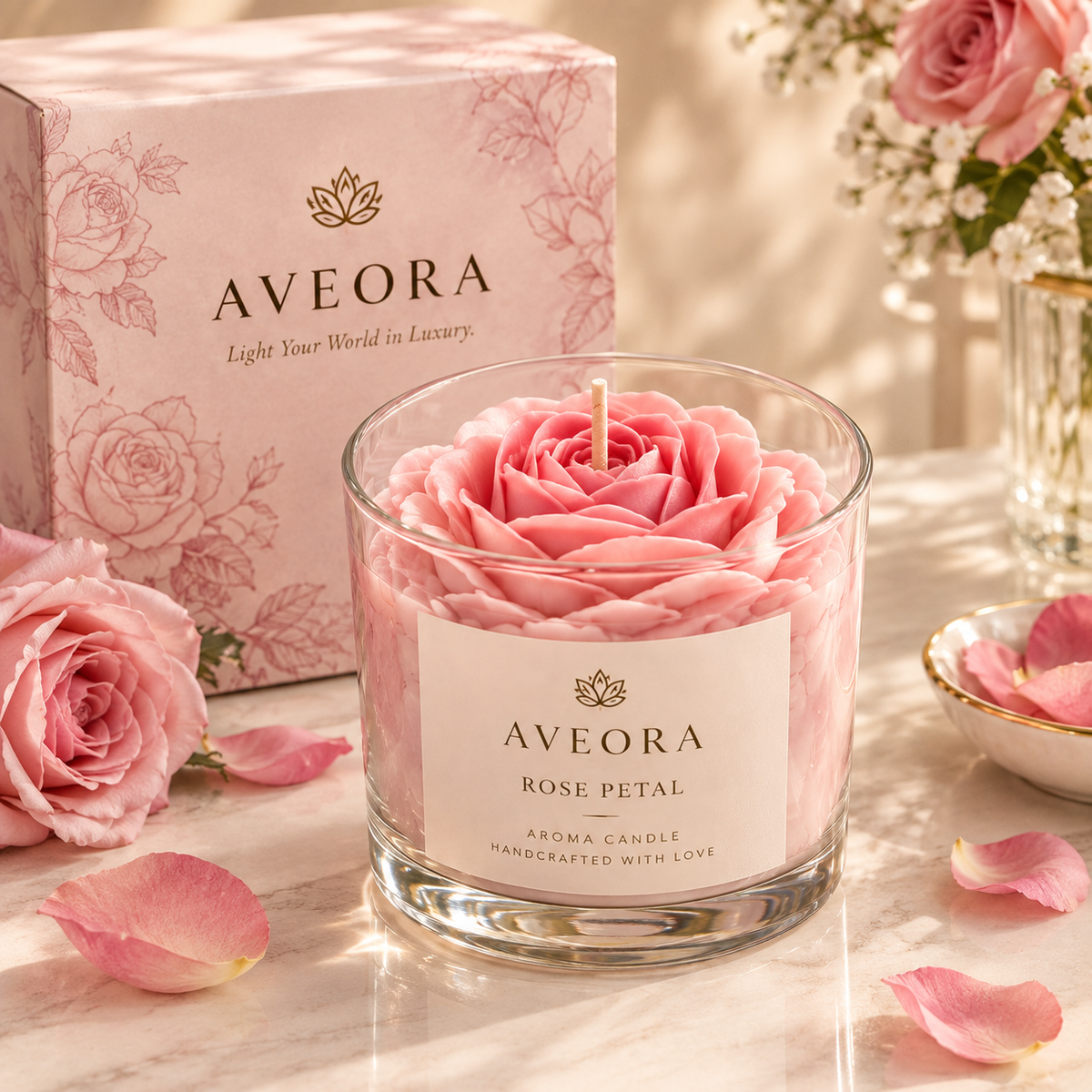 ROSE PETAL CANDLE