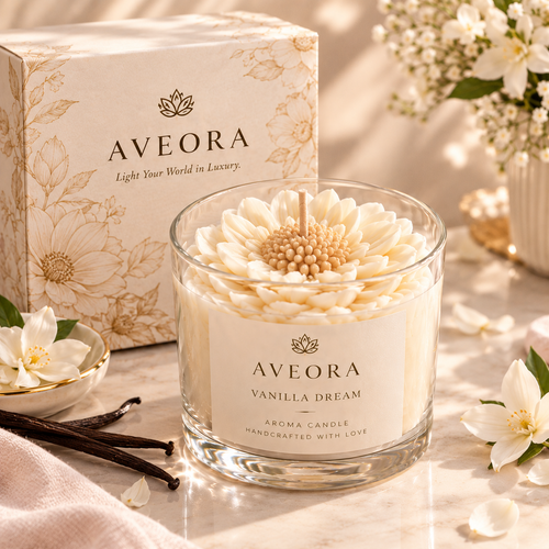 Aveora Signature Gift Box — Vanilla Dream candle